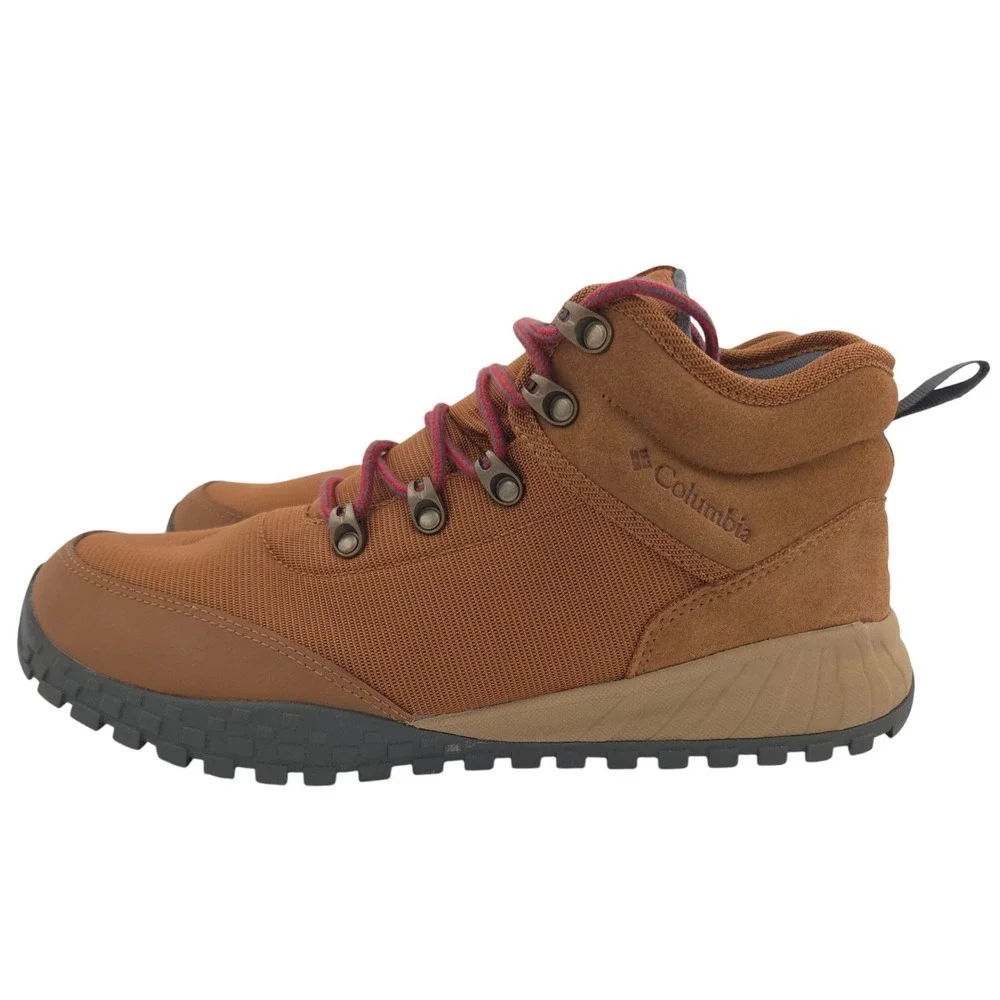 Columbia Fairbanks Mid Boots Mens 11 Tan Waterproof Hiking Omni-Tech Cushion NEW